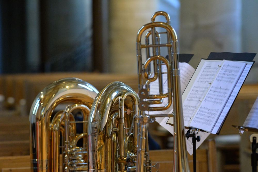 Instrumente vor dem Konzert